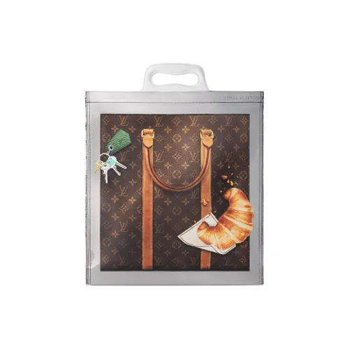 LOUIS VUITTON Freezer Sac Plat Silver