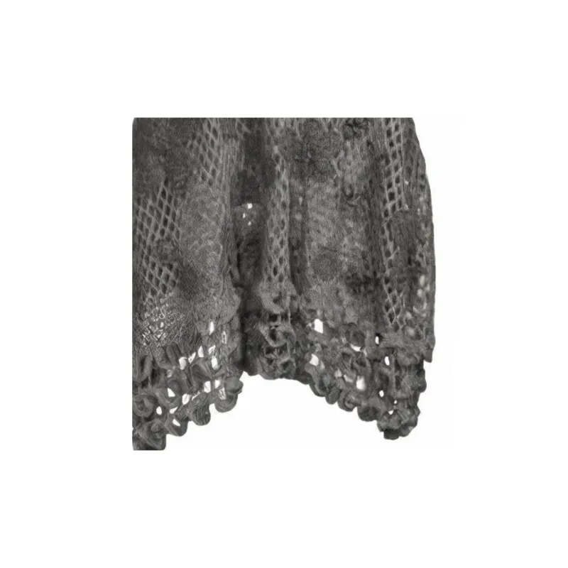 Valentino Long Sleeved Dress Women's Gray-4