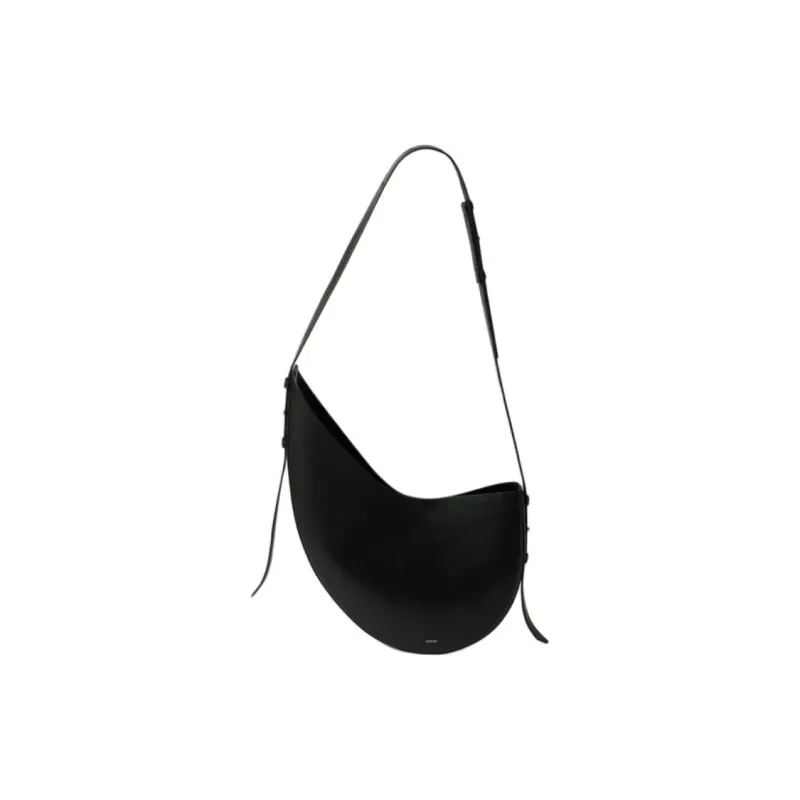 SOEUR Cow Leather Shoulder Bag Women's Black-0