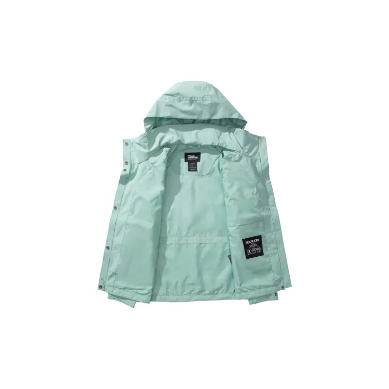 Jack Wolfskin KARANA Outdoor Hiking Waterproof, Windproof, And Water Repellent Windbreaker Jacket Women's-17