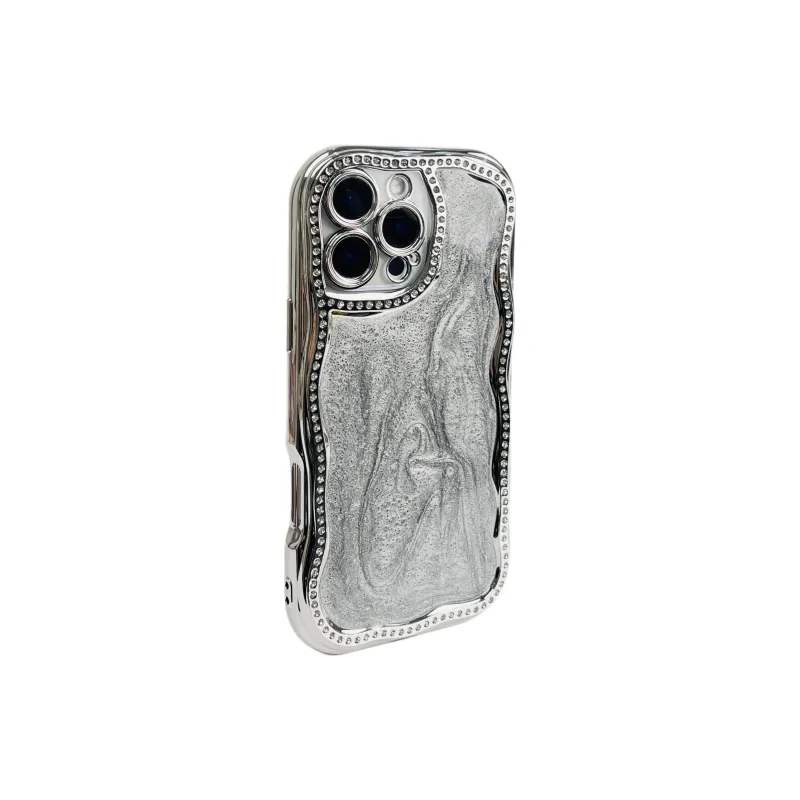 Wei Xin Acrylic Material Glue Drip Glitter Phone Cases Compatible With IPhone 16/15 Pro Max/Apple 13/14 Pro/Max-7