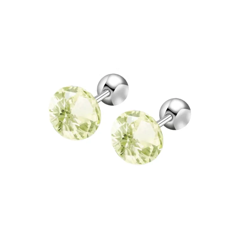 YUSHENGQING Alloy/Cubic Zirconia Stud Earrings Unisex-4