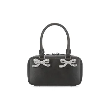Self portrait Synthetic Leather Tote Bag Shopping Bag Handbag Mini Women's Black