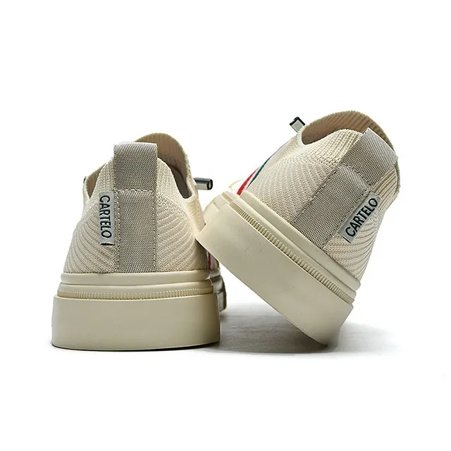 CARTELO Vintage Design Flyknit Shoes Low Top Casual Shoes Men's-1
