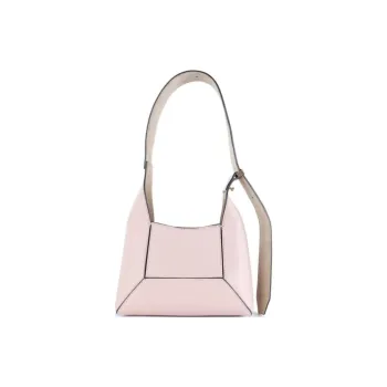 Jimmy Choo Logo Embossed Buckled Shoulder Bag