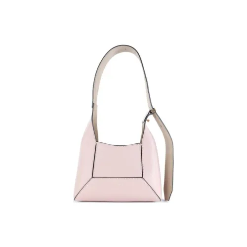 Jimmy Choo Logo Embossed Buckled Shoulder Bag