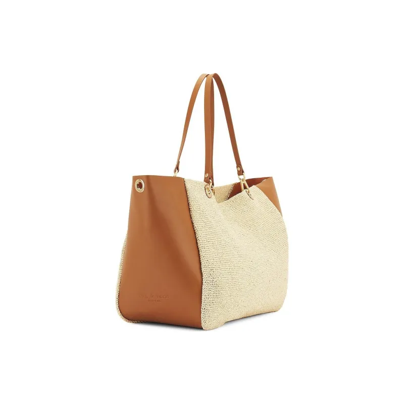 RAG&BONE Straw Woven Handbag Shoulder Bag Women's Beige-2