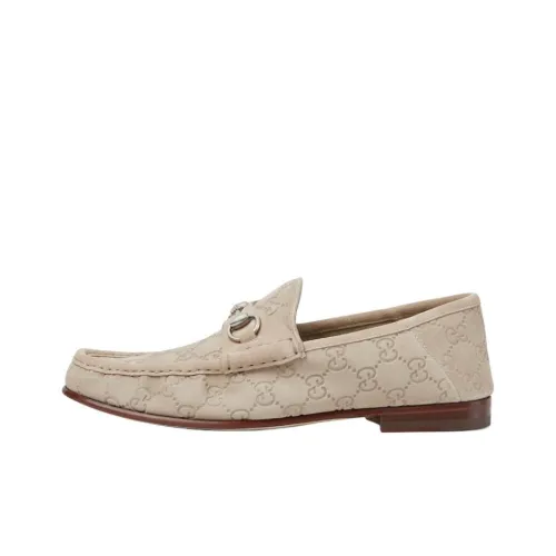 GUCCI Horsebit 1953 Loafers Men's Gray