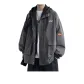 Gray-[Spring Fall]Mock Two-Piece Workwear Jacket