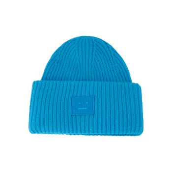 Acne Studios Large Face Logo Beanie