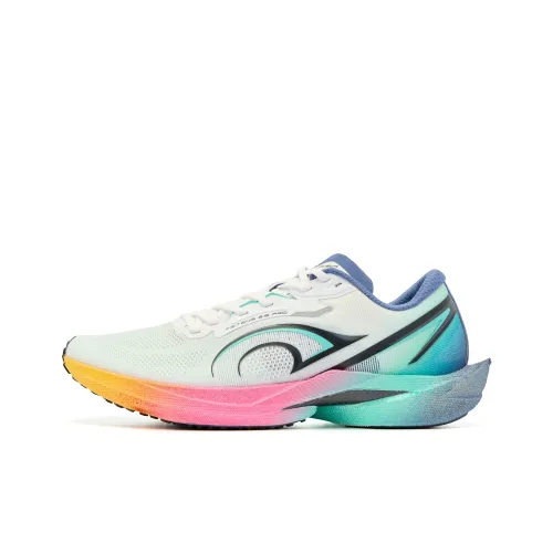 QIAODAN Feiteng 2 PRO Running Shoes Men Low Top Jordan White Mars Green