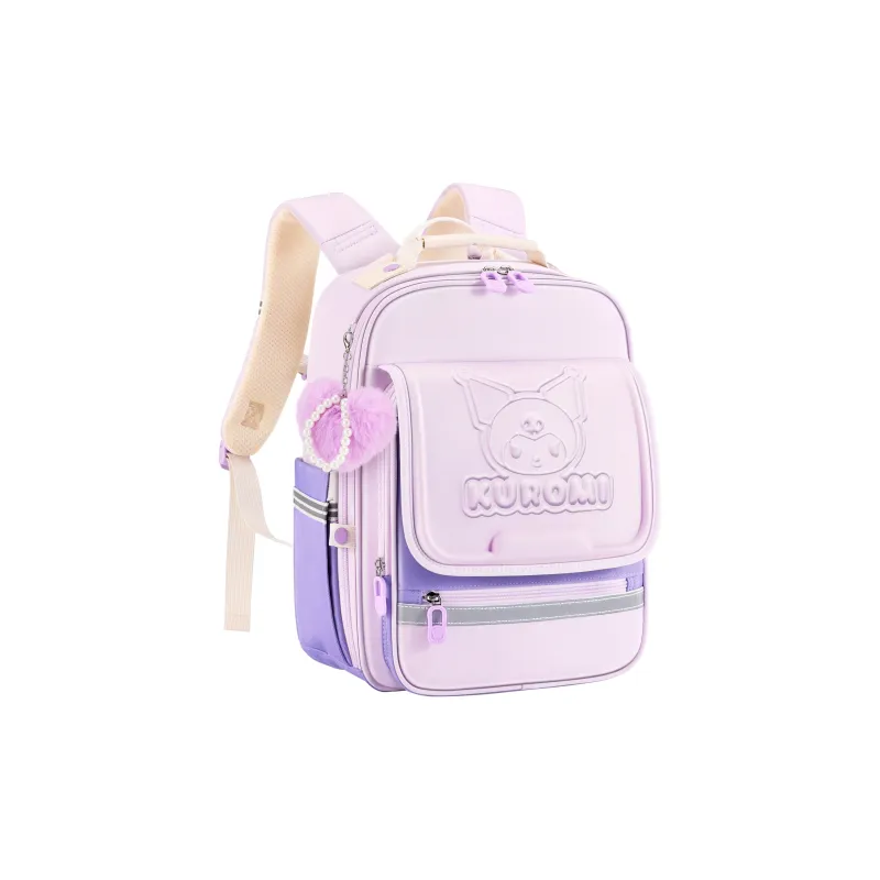 Hello Kitty Sanrio Series Artificial Leather With Polyester Student Bag Taro Purple-0