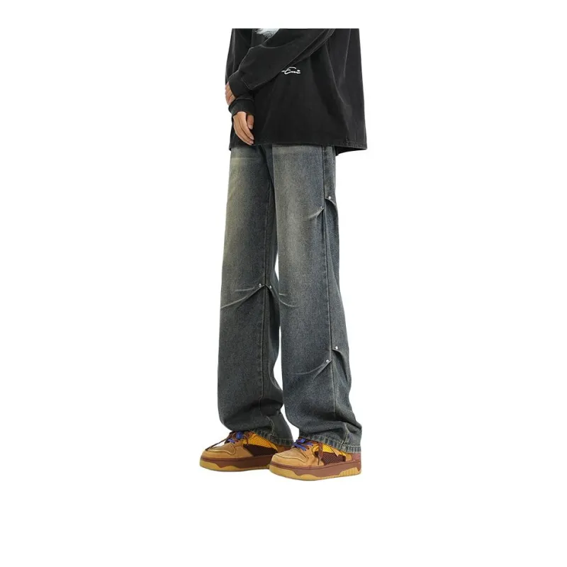 PAINT STAIN Jeans Unisex Dark Purple-165