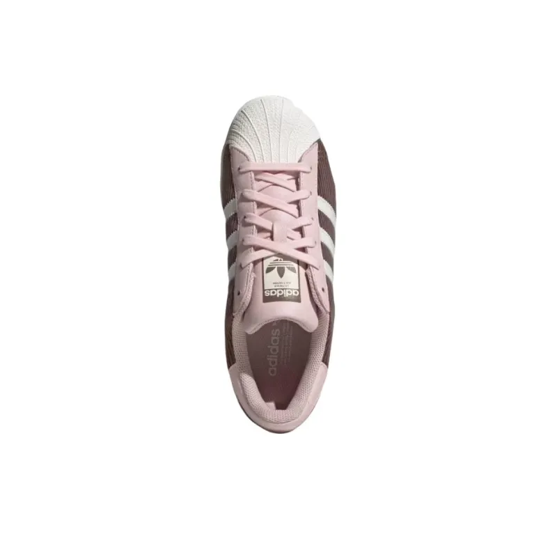 Superstar Women's Adidas Originals 'Sandy Pink Earth Strata Corduroy' Women's-3