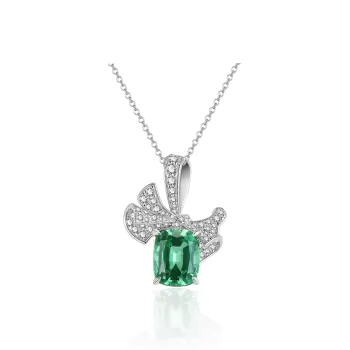 FUNNXI Rhodium Plated S925 Silver Gold Necklaces Women's Fruit Candy Color