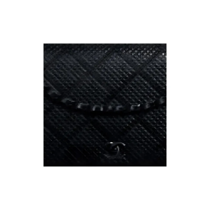 CHANEL WOC Cow Leather Flap Bag, Chain Wallet, Shoulder Bag, Crossbody Bag Medium Size Women's Black-1