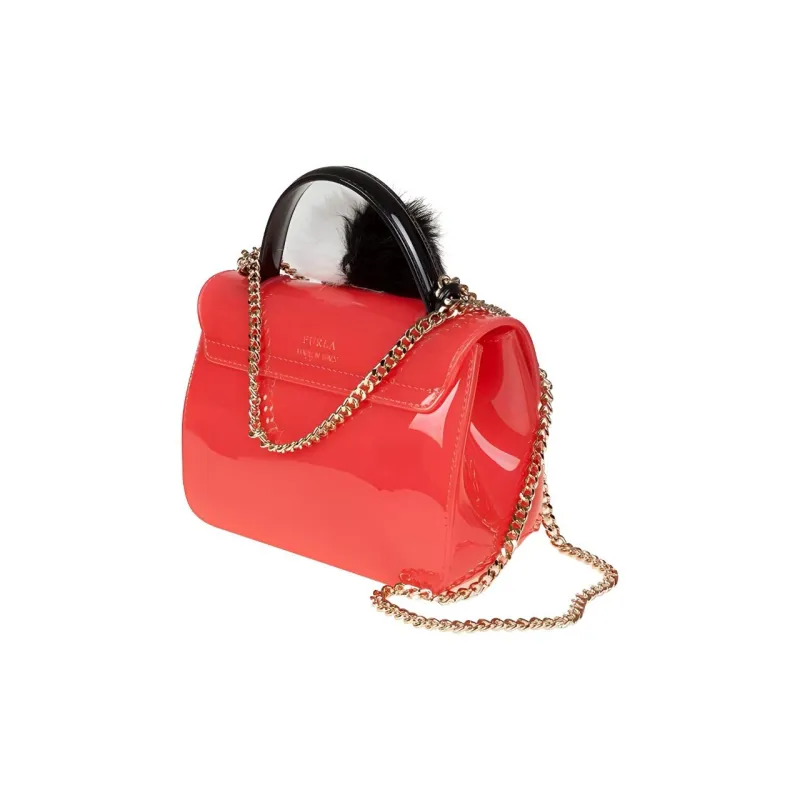 Furla Candy PVC Shoulder Bags Handbags Mini Women's Pink-1