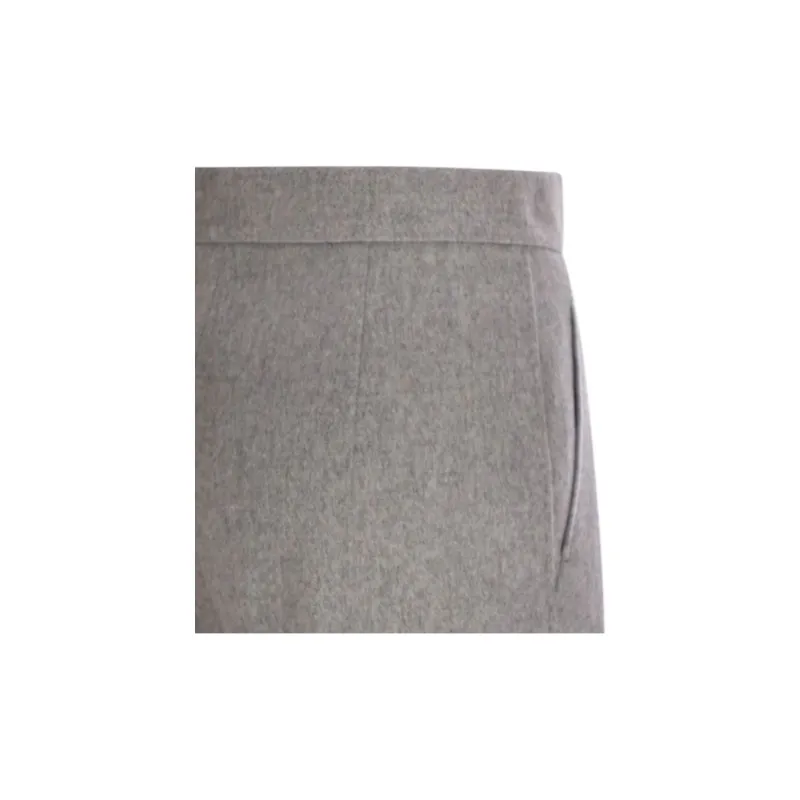 MaxMara Studio Burano Cropped Wide Leg Trousers-3