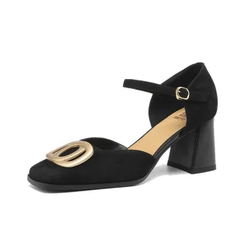 XICUNMINGWU Chunky Heel High Heels 6.5cm Women's