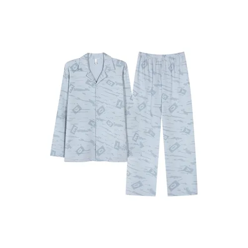 XIAFENYAN Pajama Set Men's Blue