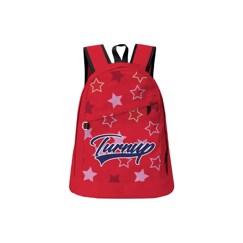 TURN UP Polyester Backpack Laptop Bag Women's Red-0