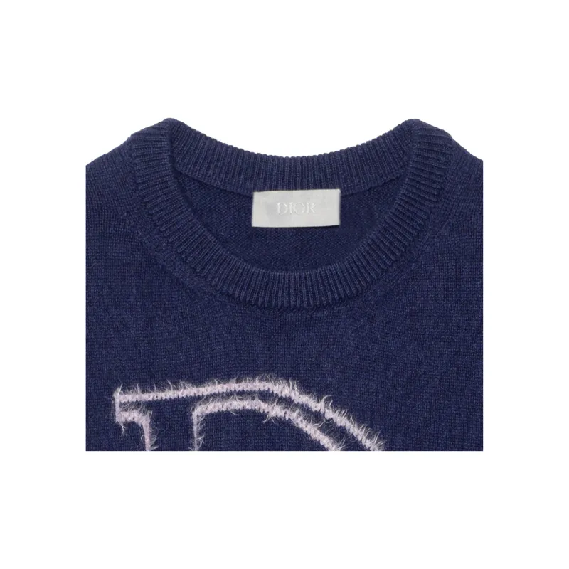 DIOR Cashmere Sweaters Men Blue-7