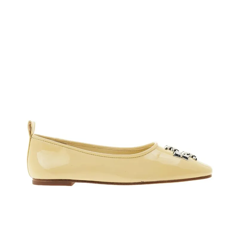 TORY BURCH Eleanor Logo-plaque Ballerina-1