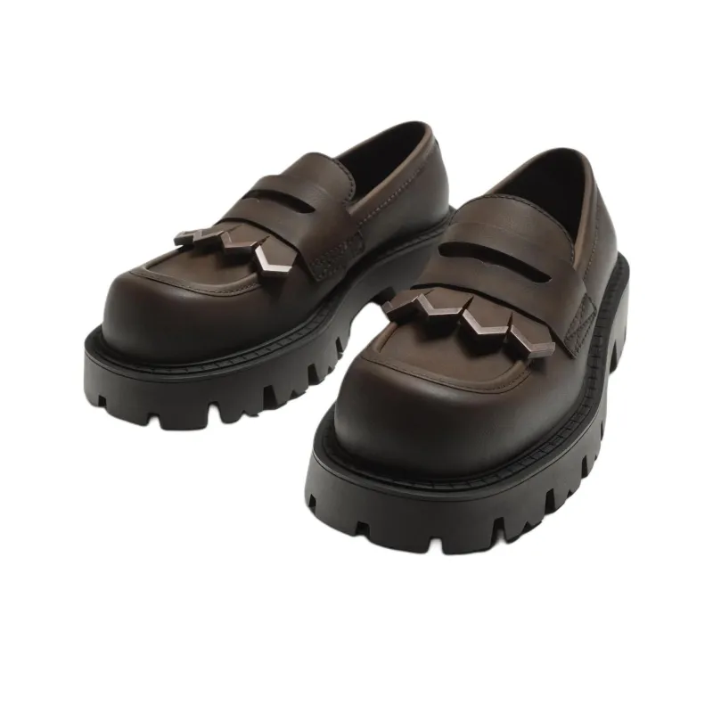 ZARA Loafers Men Brown-2