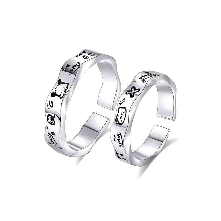 Zheng Tai Fook Alloy Rings Unisex-0