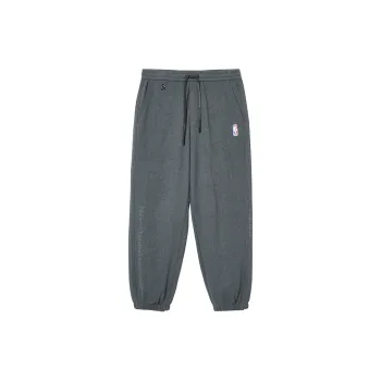 JACK JONES· JACK & JONES X NBA Co brand Knitted Sweatpants Men's Black Sandy