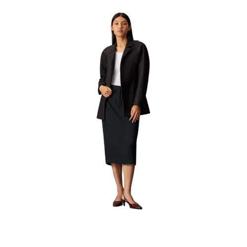 CALVIN KLEIN Casual Long Skirts Women's Space Black