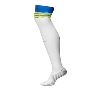 Nike Dri-Fit Brazil Home/Away Attack Soccer Socks Unisex 1 Pack White/Soaring/Dynamic Yellow/Sparkling Green