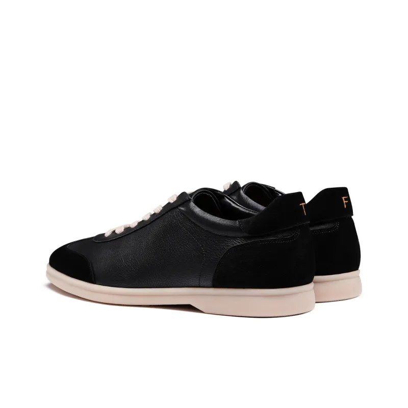 TRUFFAUT Lightweight Breathable German Army Trainers Low Top Casual Shoes Men's-2