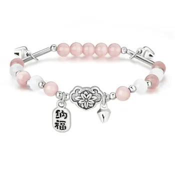 FAIRWHALE Glass Cat Eye Bracelets Women's