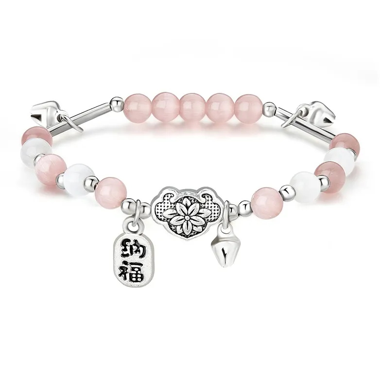 FAIRWHALE Glass Cat Eye Bracelets Women's-0