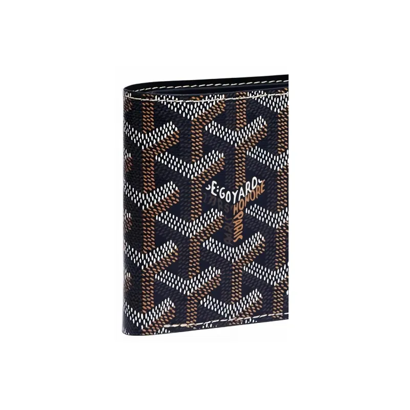GOYARD SAINT-FLORENTIN Canvas With Leather Wallet Unisex Marine Blue-3