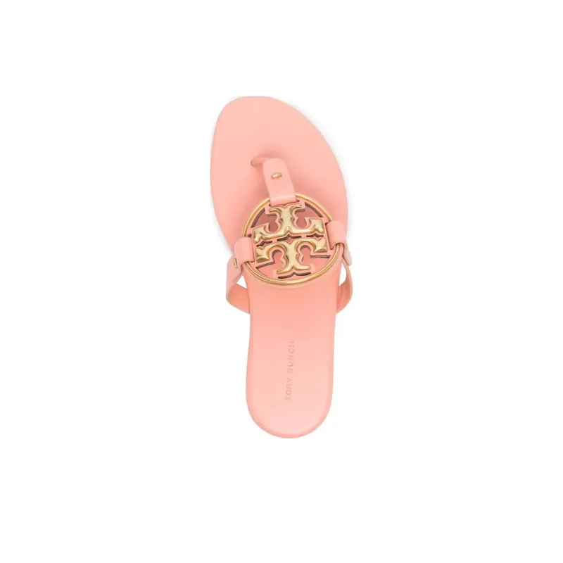 TORY BURCH Logo-plaque Flat Slides-4