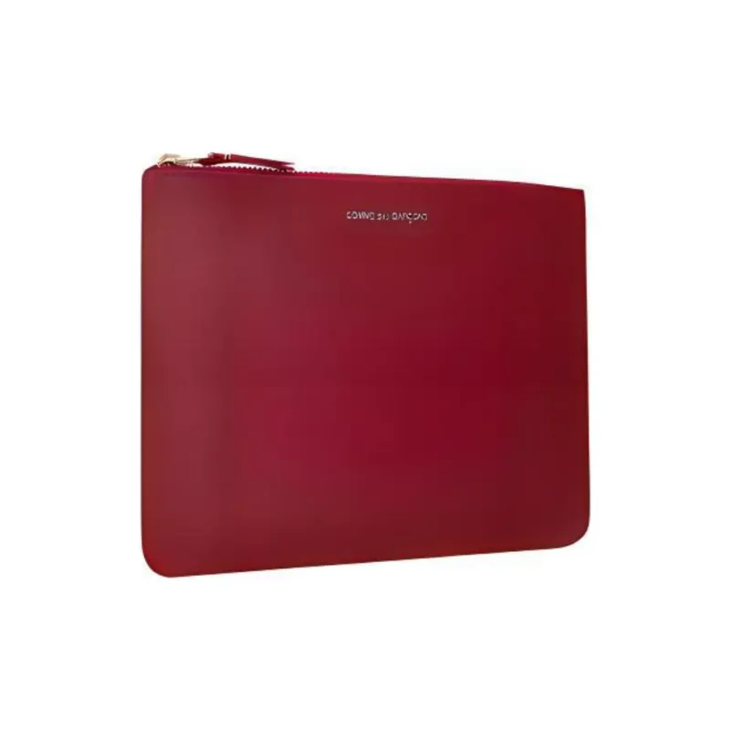 CDG Cow Leather Wallet Large Size Men's Red-1
