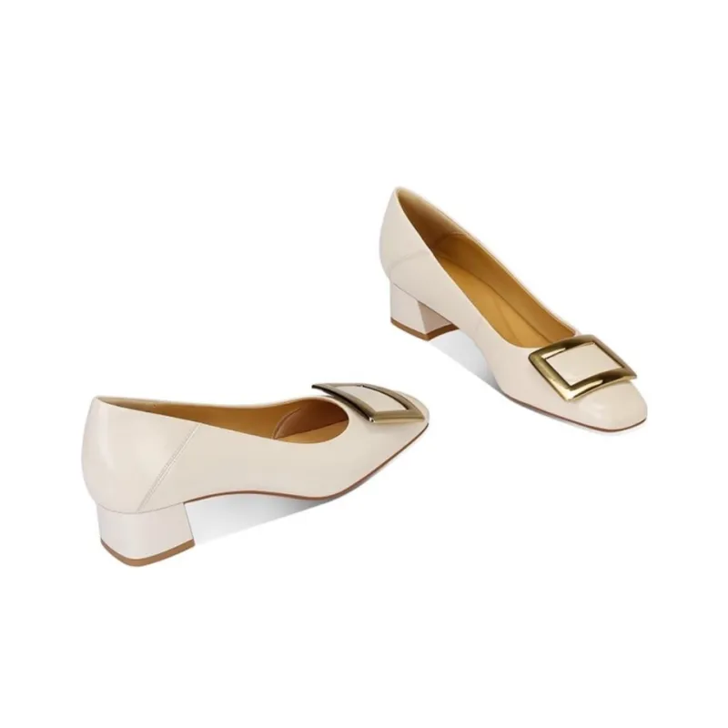 JESSICA SOPHIA Chunky Heel High Heels 3.5cm Women's-8