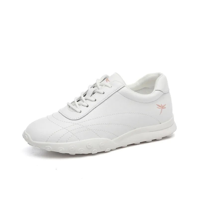 RED DRAGONFLY Casual Athletic Shoes Abrasion Resistant Low Top Small White Shoes Flat Travel Shoes Women's-3