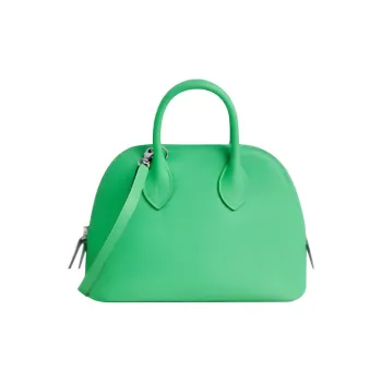 HERMES Bolide Evercolor Calfskin Bowling Bag Shoulder Bag Crossbody Bag Handbag Mini Women's Comic Green/Bubble Green