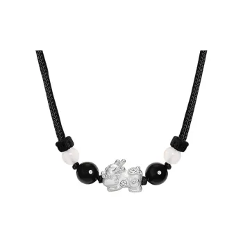 CHINA GOLD Foot Silver 990 Necklaces Unisex