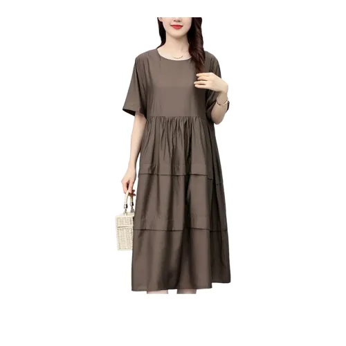 Mula Short-Sleeved Dresses Women's Brown