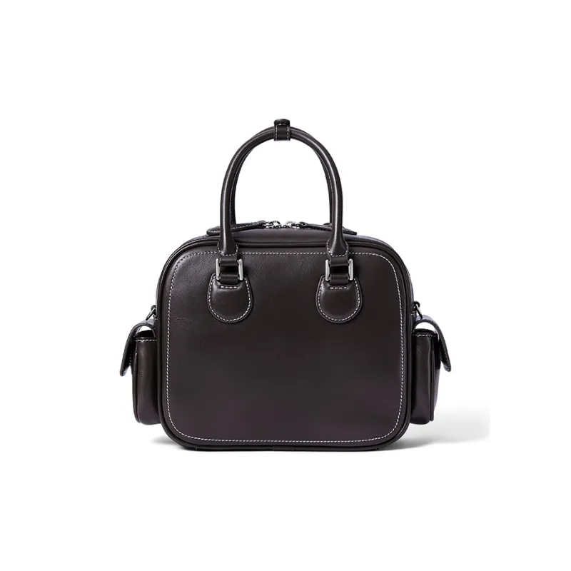 AMAZING SONG Cow Leather One Shoulder Handbags Medium Size Women's Multicolor-23