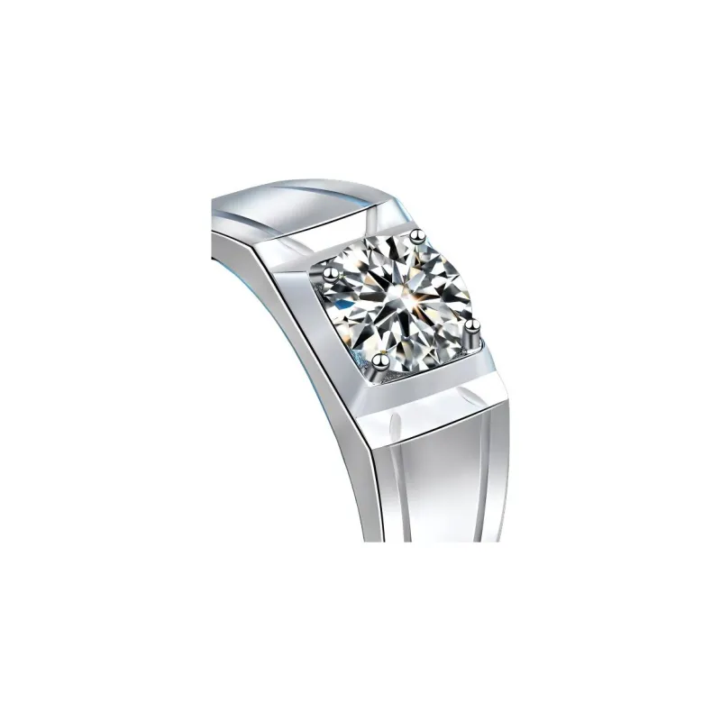 WUMZK 925 Sterling Silver Rings Men's-4