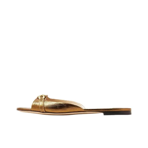 TOM FORD Slide Slippers Women's Gold