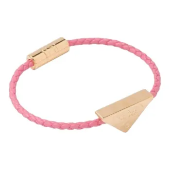 PRADA Leather Wristbands Women's Pink