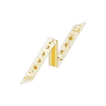 DIOR Mulberry Silk Scarves Women's Gold