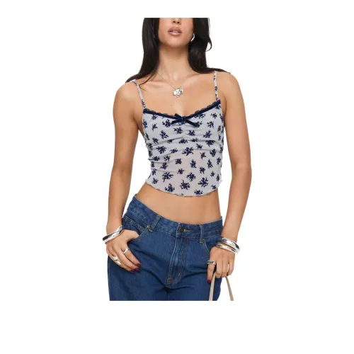 PRINCESS POLLY NORDE TOP Camisole Women's Floral Cluster Pale Grey