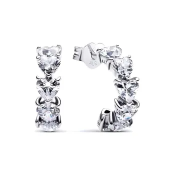 Pandora 925 Sterling Silver Earrings Women's Silver